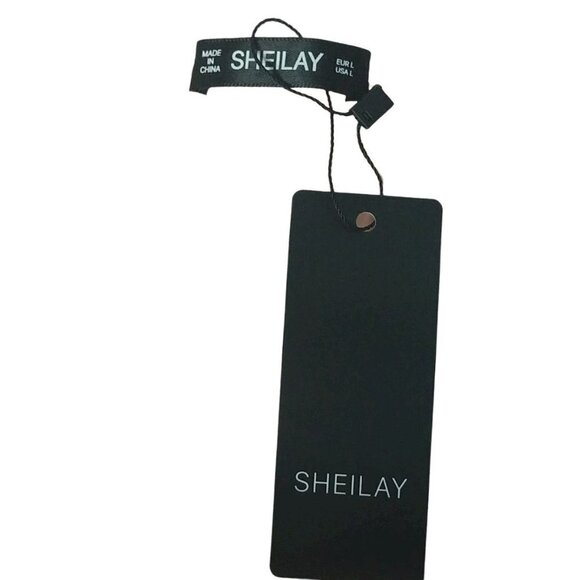 Sheilay Blouse Top Large Orange Butterfly Dandelion V Neck - Picture 4 of 4